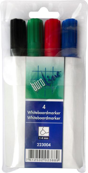 Actual product image BüroLine Whiteboard marker (Multicoloured, 1.50 mm, 4 x)