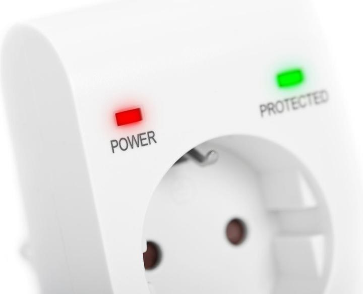 Image du produit Digitus Adaptateur de protection contre les surtensions. LED 1xCEE 7/7 TV-GS CE-LVD