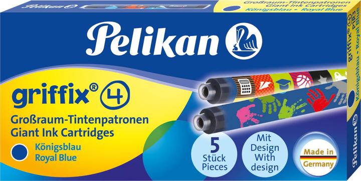 Productafbeelding Pelikan Griffix inktpatronen met grote capaciteit (Inkwell, Koningsblauw)