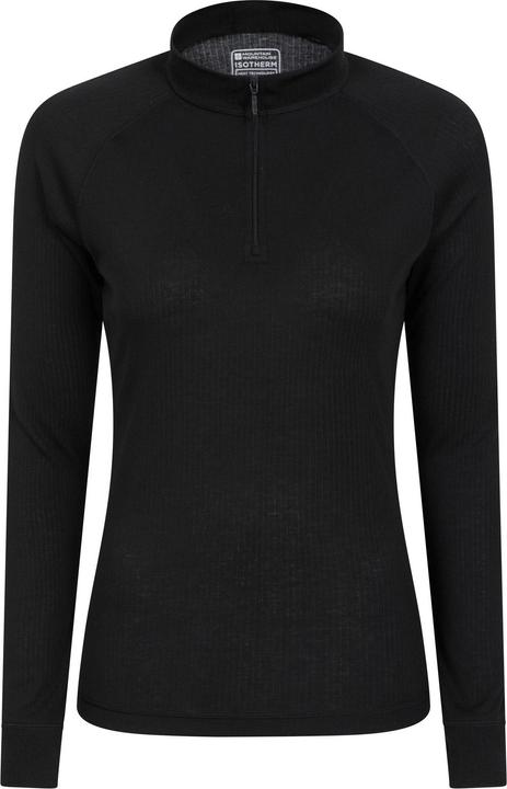 Actual product image Mountain Warehouse Womens/Ladies Talus Zip Neck Long-Sleeved Thermal Top (38 D)