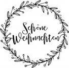 Image du produit Rayher Tampon "Schne Weihnachten" - Couronne