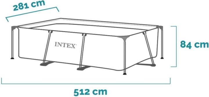Produktbild Intex 4,5 M X 2,2 M X 0,84 M POOL MIT RECHTECKIGEM RAHMEN (450 x 84 x 220 cm)