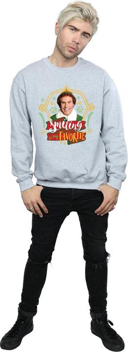Actual product image Elf Mens Buddy Smiling Sweatshirt (XXL)