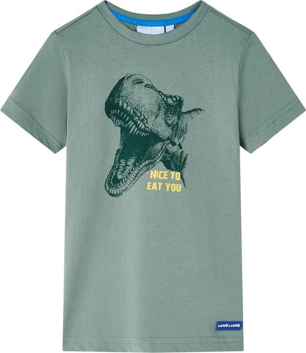 VidaXL Kinder-T-Shirt Khaki 104,Material: 100 % Baumwolle,Farbe (104)
