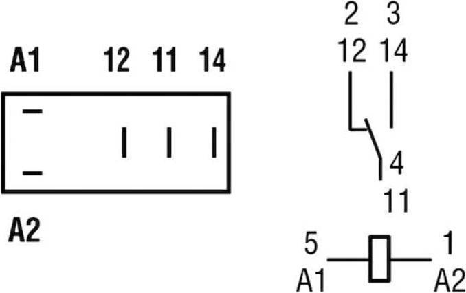 Actual product image Finder Plug in relay w/ flag, 16A, 230Vac, SPDT