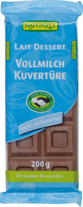 Produktbild Rapunzel BIO-Vollmilch Kuvertüre - 200g - (200 g)