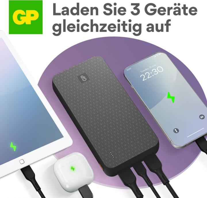 Image du produit GP Batteries GP PowerBank série B+ 20000 mAh noir (20000 mAh)