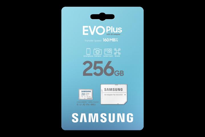 Image du produit Samsung EVO Plus (256 Go, microSDXC, U3, UHS-I)