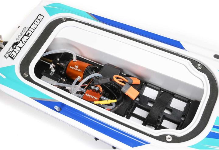 Produktbild ProBoat Sonicwake V2 36" Self-Righting Rennboot Brushless Deep-V RTR Weiss/Blau