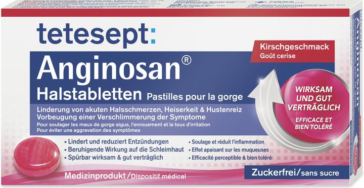 Image du produit Tetesept Anginosan pastilles pour la gorge cerise 24 pastilles (24 pièce(s))