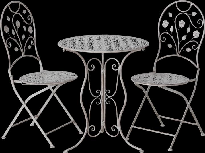 Actual product image Boltze Home Garden set Flores Iron, Beige (40 cm)