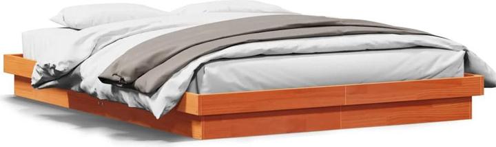 Produktbild VidaXL Bett mit LED-Beleuchtung Kiefer (160 x 200 cm)