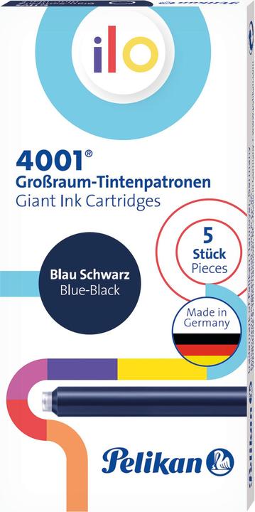 Produktbild Pelikan Tintenpatrone Ilo Blau/Schwarz (Tintenfass, Schwarz, Blau)