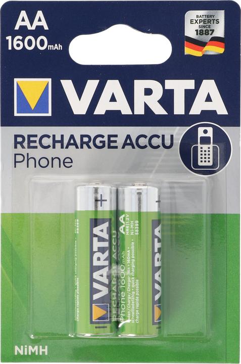 Varta Ricaricare il telefono Accu (2 pz., AA, 1600 mAh)