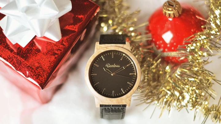 Actual product image Bambuu Wooden clock (Analogue wristwatch, 40 mm)