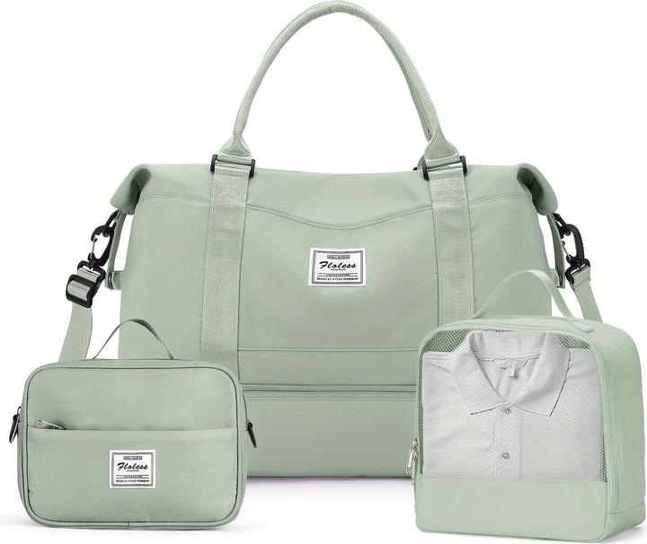Only-Bags.Store 3pcs Reisen mit einem grossen Carry-on Tasche, eine Sport-Tasche, und eine wasserdichte Gepäck
