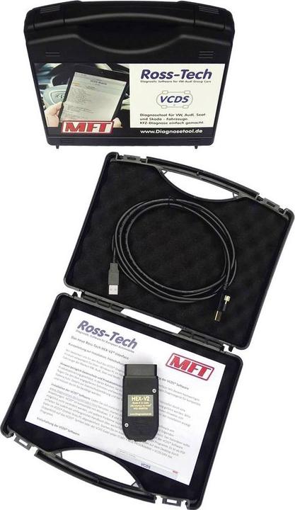 Actual product image Ross-Tech HEXUSB Interface VCDS diagnostic tool for VW Audi Seat and Skoda in case