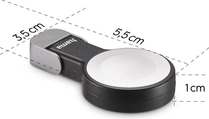 Produktbild Hama Apple Watch Ladegerät f. kabelloses Laden, USB-C-Ladestation magnetisch, SW (5 W)
