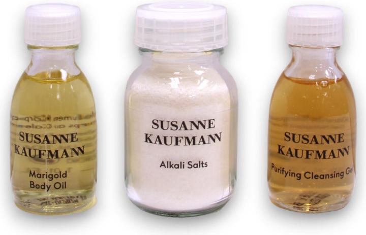 Actual product image Susanne Kaufmann Home Spa Collection Set - Paraben-Free Purifying Cleansing Gel 30 Ml, Nourishing Bo