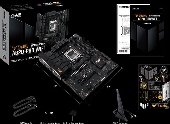 Image du produit ASUS TUF GAMING A620-PRO WIFI (AM5, AMD A620, ATX)
