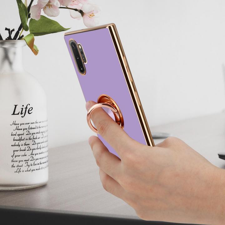 Immagine prodotto Cadorabo Custodia per Samsung Galaxy NOTE 10 PLUS in TPU con protezione per la fotocamera e anello Stile (Samsung Galaxy Note 10 Plus)