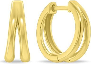 Actual product image Brilio Silver - Fashion Gold Plated Hoop Earrings EA1153Y