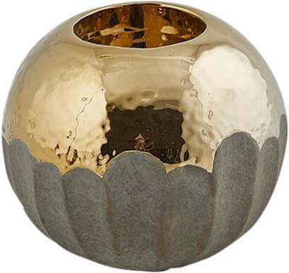 Produktbild Edg Teelichthalter Stein-Gold D 95