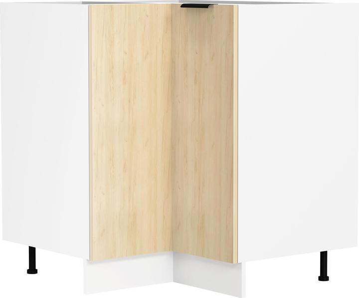 VCM Eck Küchenschrank Unterschrank Fasola (76 x 76 x 82 cm)
