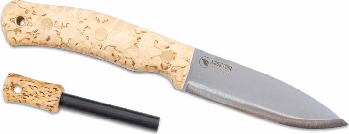 Actual product image Casström No. 10 Swedish Forest Knife Birch with fire steel stainless (10 cm)