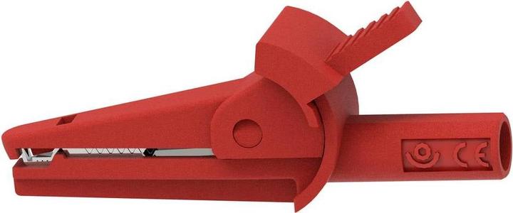 Produktbild Electro PJP 5002/LM-IEC-CD1-R Krokodilklemme Rot Klemmbereich max.: 9 mm Länge: