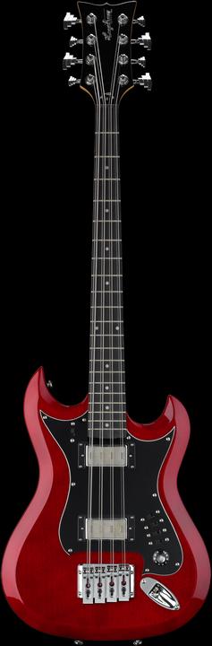Hagstrom Guitare basse, H8II, Wild Cherry Transparent, 8 cordes (Guitare électrique)