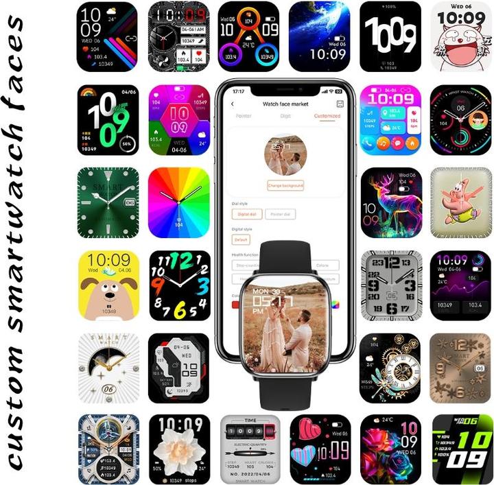 Produktbild RNCF31 SCHWARZ Damen-Smartwatch