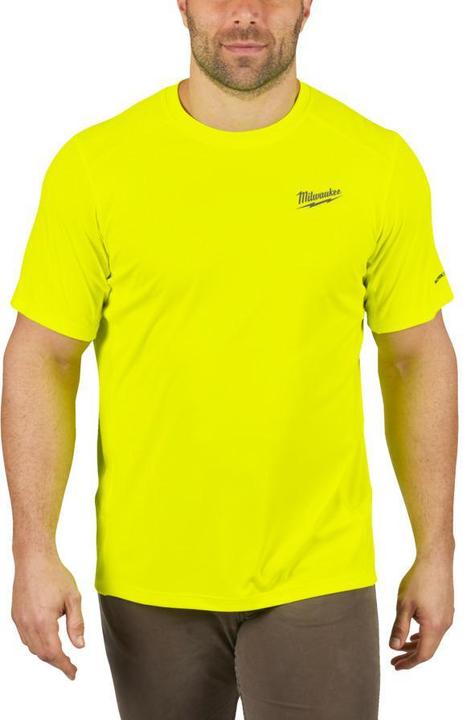 Actual product image GCS Short-sleeved work T-shirt Light - Yellow Wwssyl-M (M)