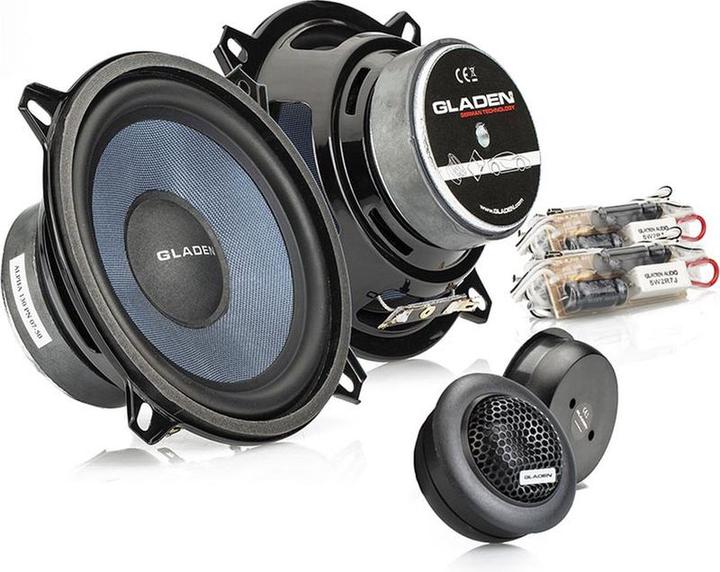 Gladen Alpha 130G2 - Haut-parleur voiture - 13cm Composet - 2 haut-parleurs route - 95 Watt