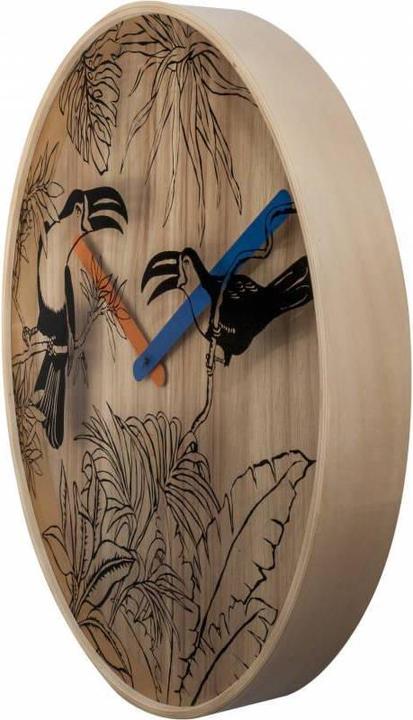 Actual product image Nextime Wall clock Tropical Birds (40 cm)