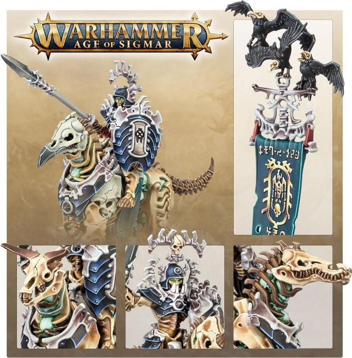 Actual product image Games Workshop Warhammer Age of Sigmar - Ossiarch B. Kavalos Deathriders (Plastic)