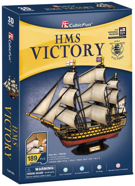 Actual product image Cubicfun 3D puzzle game HMS Victory (189 pieces)