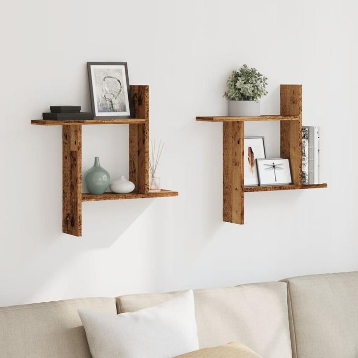 Immagine prodotto VidaXL Mensole a muro 2 pezzi look (50 x 12 x 50 cm)