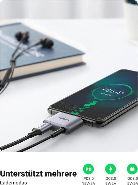 Image du produit Ugreen Adaptateur audio USB-C vers 3,5 mm avec puce DAC