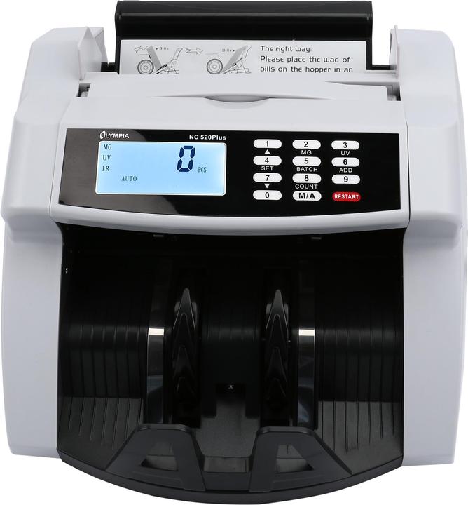 Image du produit Olympia Compteuse de billets et vérificatrice NC 520 Plus (Compteuse de billets)