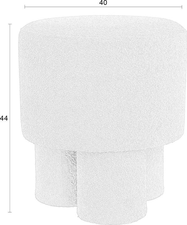 Image du produit Zuiver Tabouret Marcos Blanc