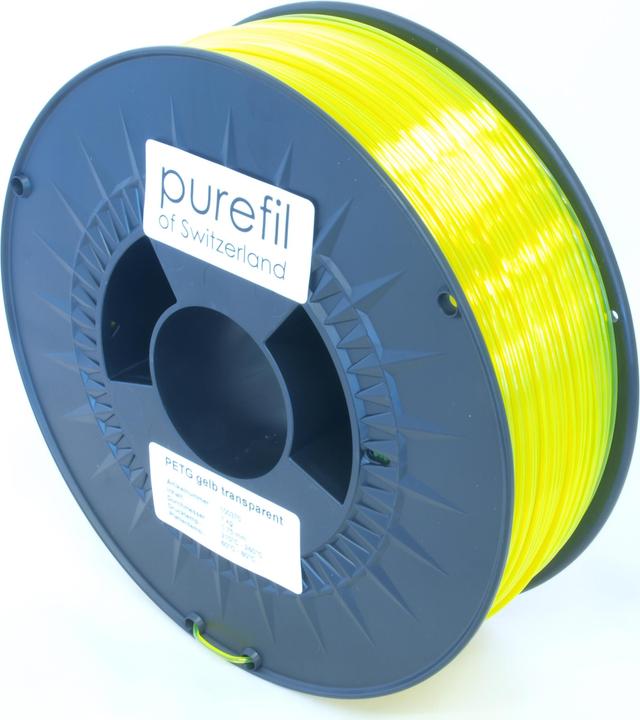 Produktbild Purefil Filament (PETG, 1.75 mm, 1000 g, Gelb, Transparent)
