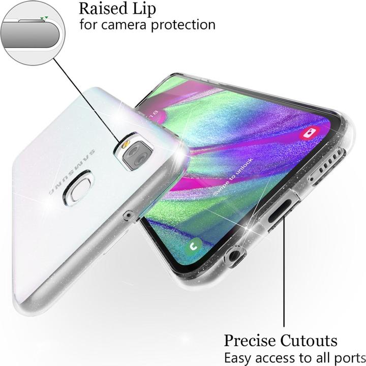 Actual product image Nalia Glitter cover (Samsung Galaxy A40)