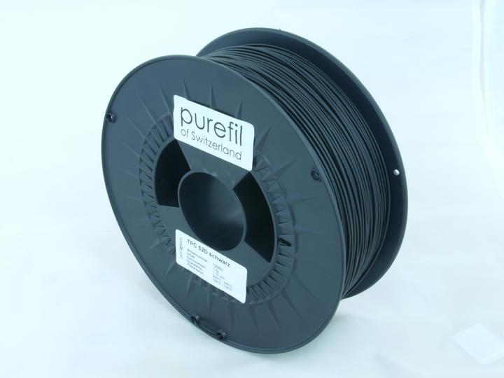 Actual product image Purefil Filament (TPC, 1.75 mm, 1000 g, Black)
