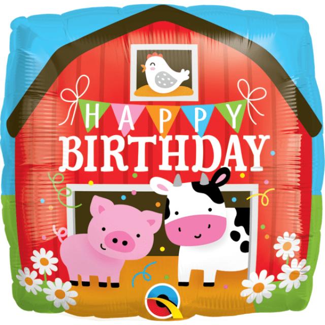 Produktbild Qualatex Ballon d'anniversaire Animaux de la ferme