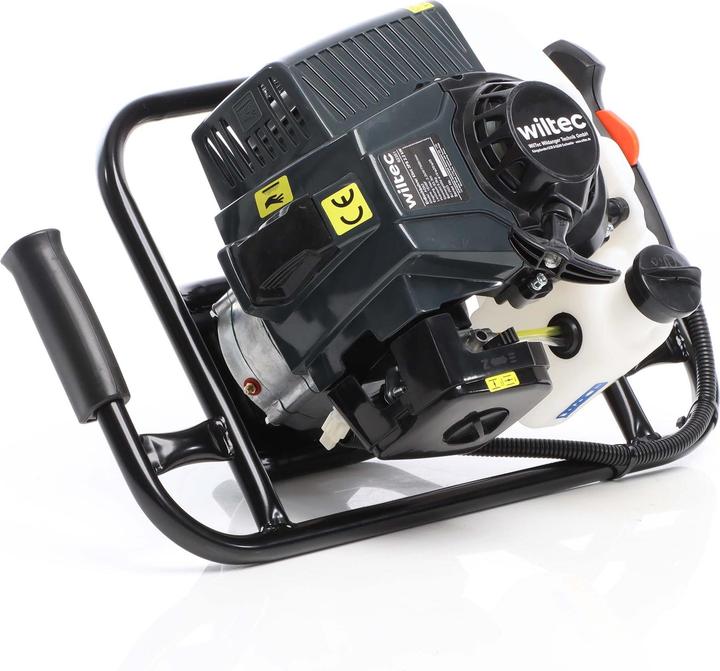 Image du produit Wiltec Tarière thermique en Set 3 CV 63,3 ccm Moteur à 2 temps Foret de Ø200mm Perceuse