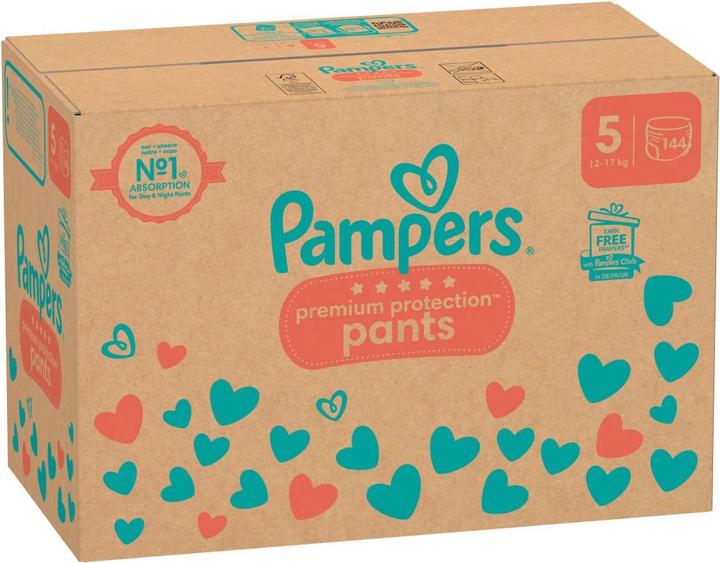 Immagine prodotto Pampers Premium Protection Pants (Dimensione 5, Pacco mensile, 144 Pezzo/i)