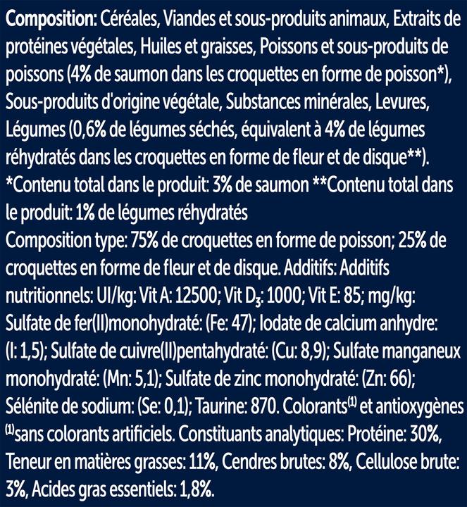 Valeurs nutritives et ingrédients Felix Sensations océanes (Adulte, 1 pcs, 1000 g)