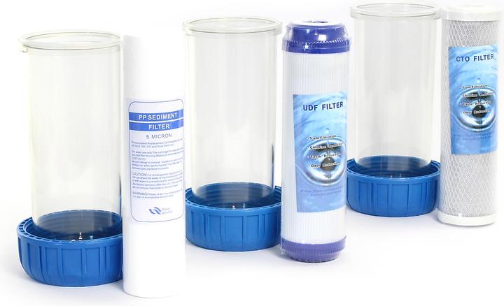 Produktbild Naturewater NW-BR10B4 3 Stufen Filter 5µ 32,89mm 1" Sedimentfilter Aktivkohle (3 x)