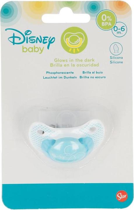 Image du produit Mickey Mouse - Sucette silicone anatomique 0 - 6 m (phosphorescente dans le noir) universelle (1 x, jusqu'à 6 M.)